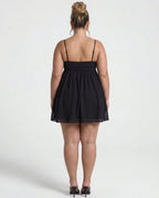 Women's Ruched Babydoll Mini Dress | Florence