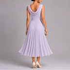 Women's Sleeveless Pleated Midi Dress | Rowena