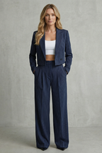 Women's Striped Blazer and Trouser Co-ord Set | Piper