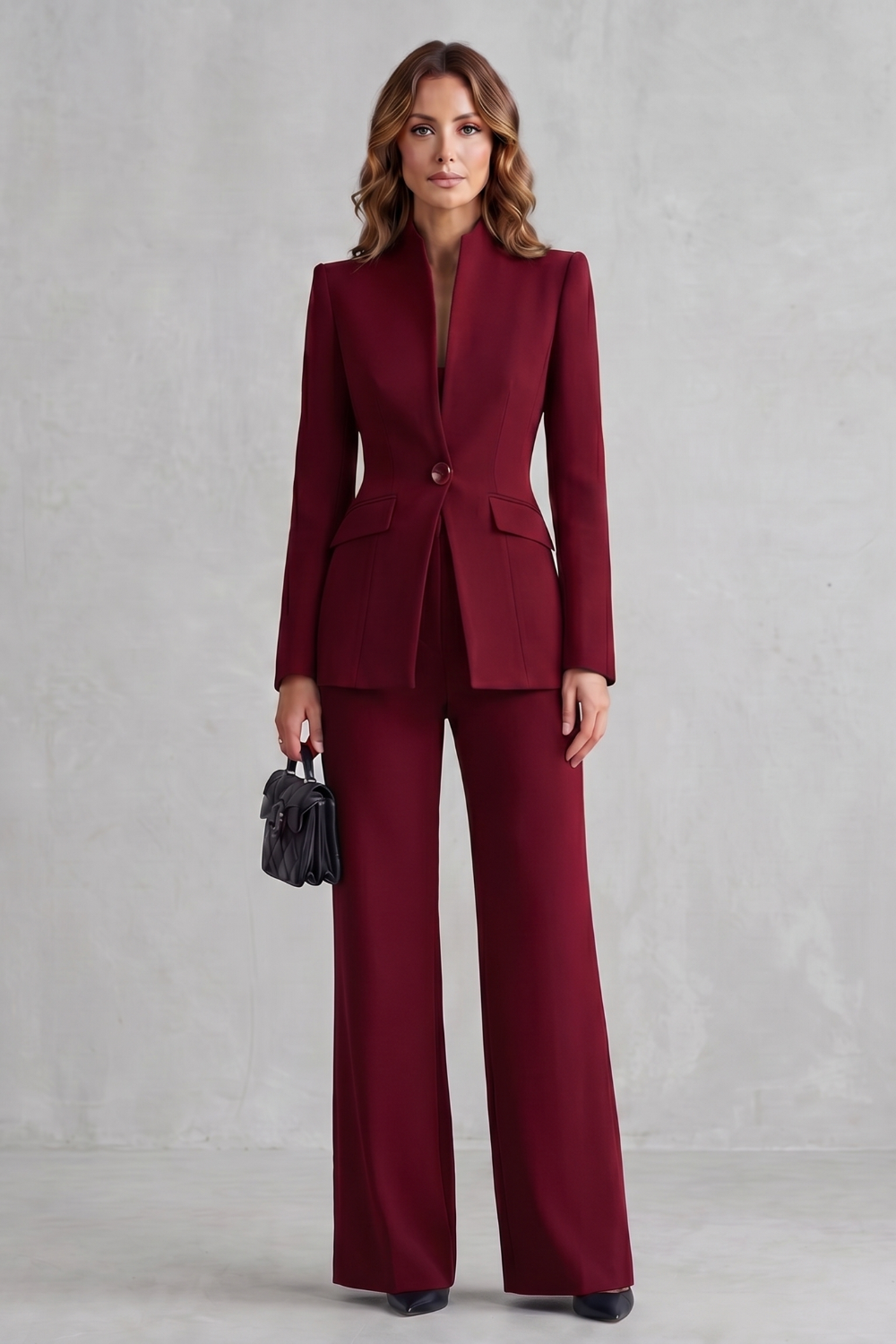 Women's Tailored Blazer & Wide Leg Trouser Suit Set | Lily