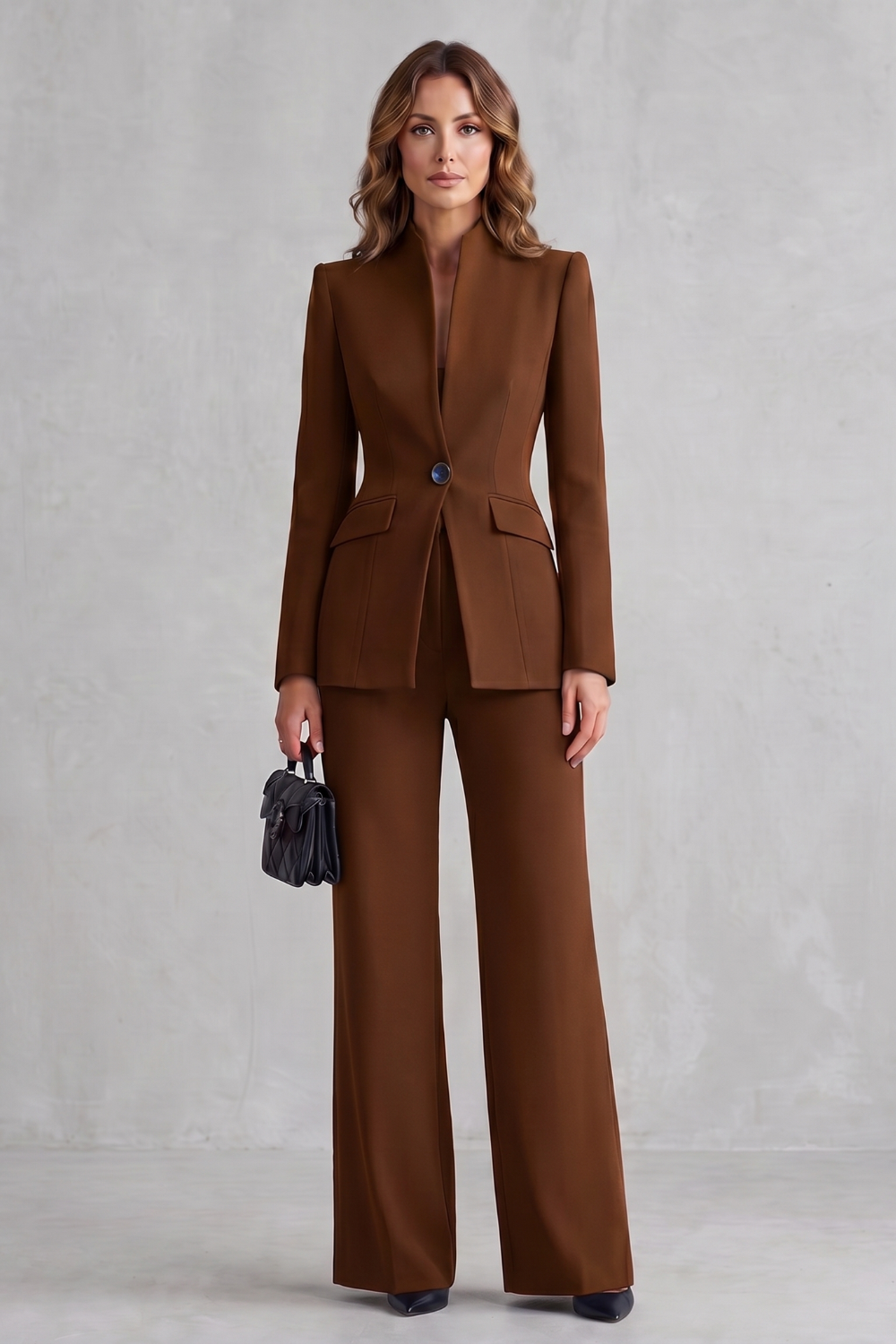 Women's Tailored Blazer & Wide Leg Trouser Suit Set | Lily