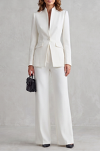 Women's Tailored Blazer & Wide Leg Trouser Suit Set | Lily