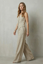 Women's Tailored Waistcoat & Wide-Leg Trouser Co-ord Set | Ramona