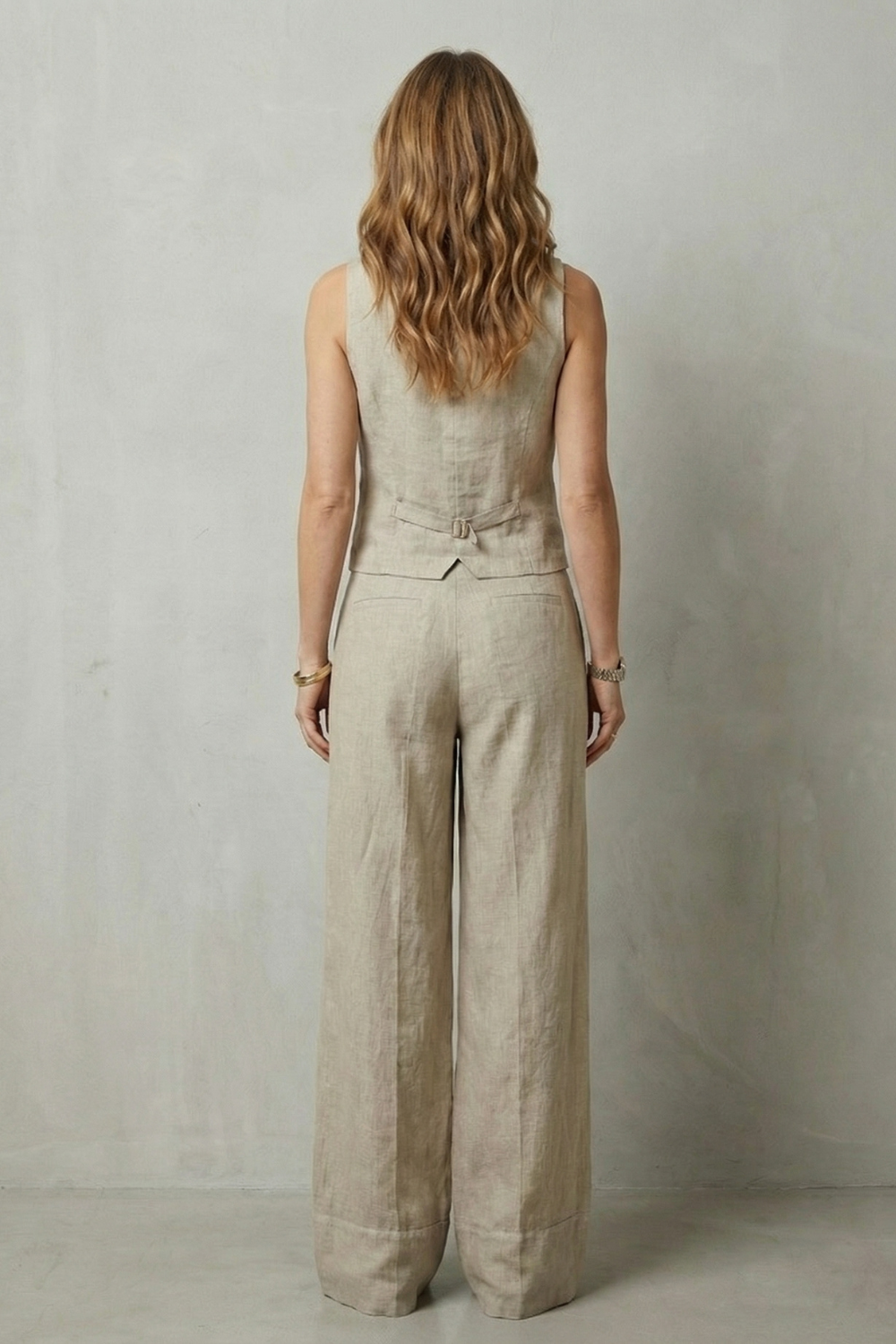 Women's Tailored Waistcoat & Wide-Leg Trouser Co-ord Set | Ramona