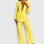 Women's Two-Piece Blazer & Wide-Leg Trouser Suit Set | Claire