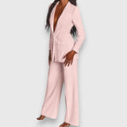 Women's Two-Piece Blazer & Wide-Leg Trouser Suit Set | Claire